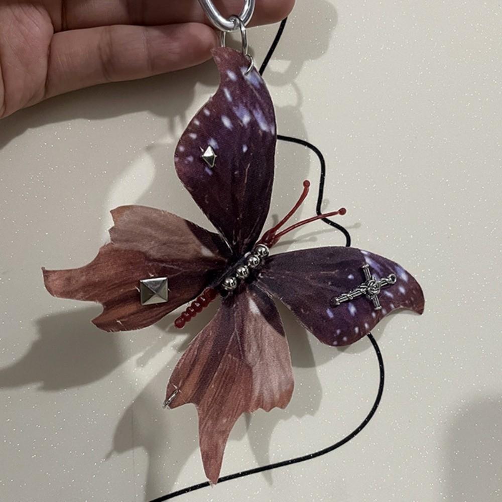 Exquisite Design Handmade Keychain Colorful Design Rivet Detail Colorful Pendant Imitation Creative Pendant