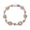 Gvc Jijia High-quality Pear-shaped Edge Bracelet Super Flash Hollow Water Drop Crystal Inlaid Jewelry for Girlfriend Gift