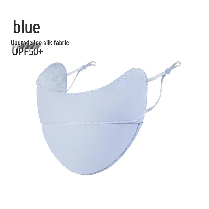 Women's Anti-UV Full Face Ice Silk Breathable Driving Sunshade Mask with Eye Corner Protection, 3D Design