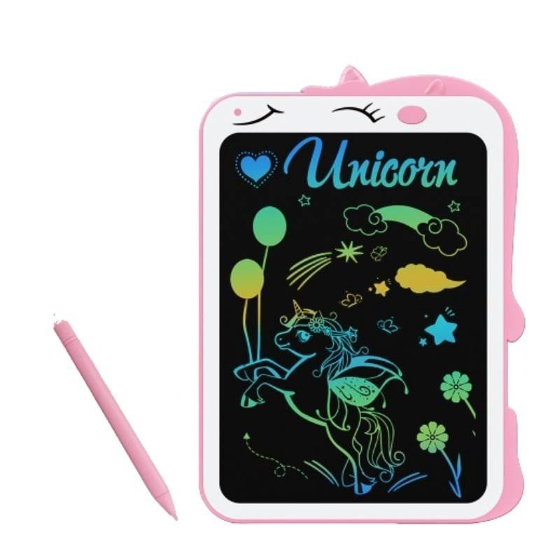 

Colorful 10-inch Cartoon Dinosaur Unicorn Graffiti Educational Lcd Writing Tablet For Kids Pink Unicorn