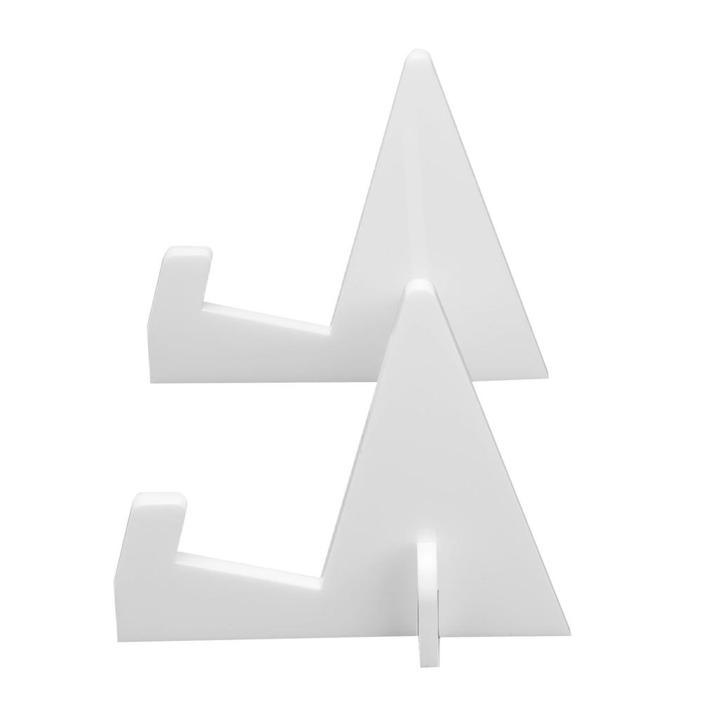 Acrylic Book Display Stand Book Holder Bookrack Bookshelf Office Bookcase for Kitchen HomeWhite