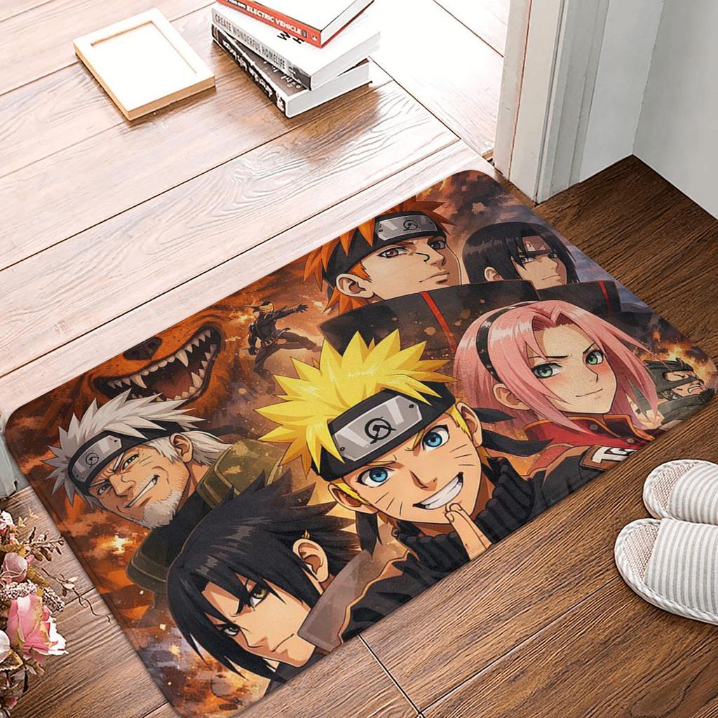 Anime Narutos Uzumaki Itachi Door Floor Bathroom Kitchen Mat Anti-Slip Indoor  Doormat Living Room Entrance Carpet Rug