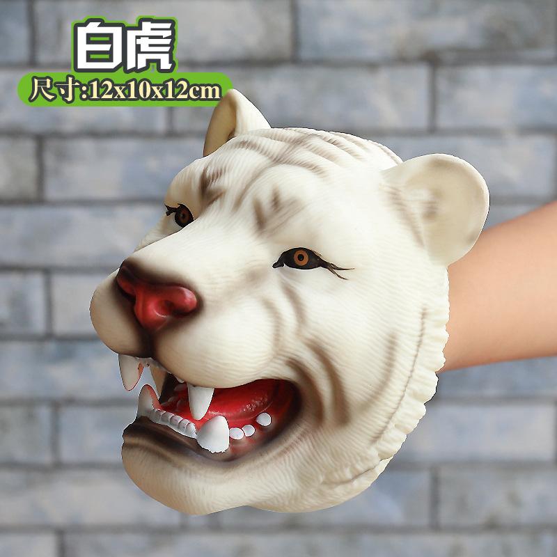 Pacynki Ręczne Model Głowy Dinozaura Zabawka T-Rex Dino Jurass Rekin Tygrys Park Lalki Światy Dinozaurów Miękka Pluszowa Zabawka dla Chłopców Dzieci Prezenty