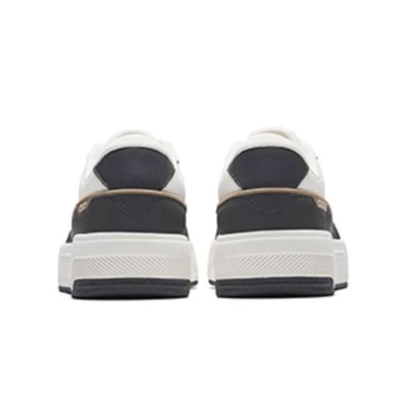 New Anta C37 Series Abrasion Resistant Height Increasing Low Top Skateboard Shoes Men's White Black 112538022-6
