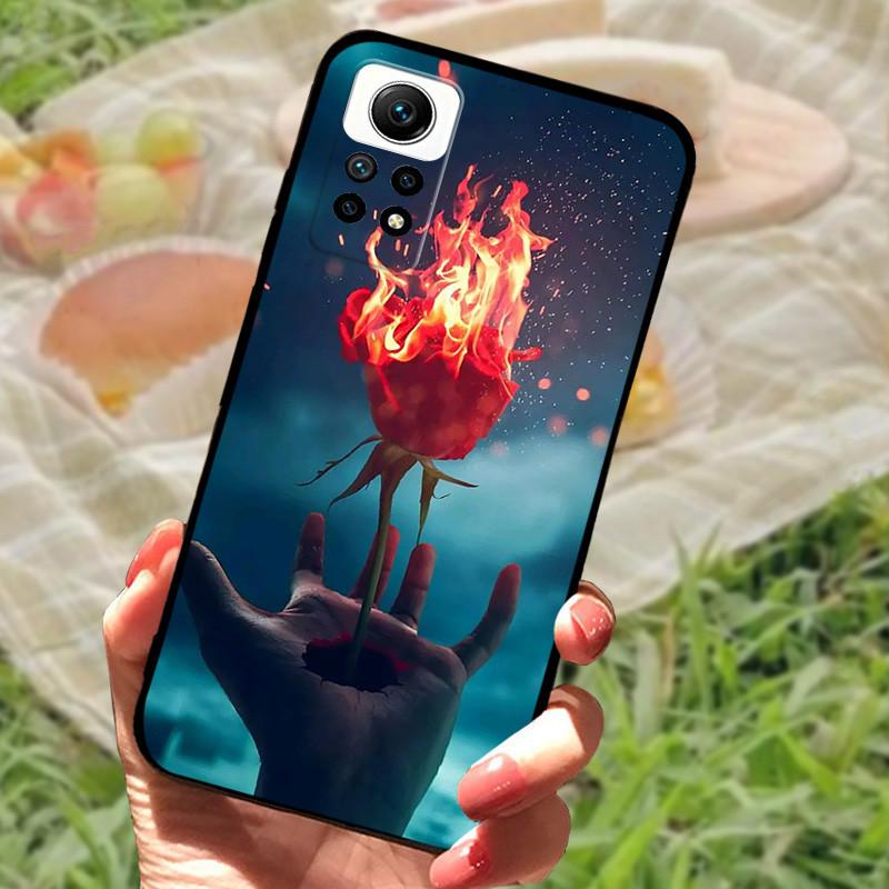 For Redmi Note 12 Pro 4G Case Silicone Soft Marble Black Bumper Funda Coque For Xiaomi Redmi Note 12 Pro Protective Phone Cover