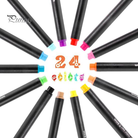 Fine Point Coloring Pens Pen, 0.4mm Ultra-fine Needle Tip, Waterproof Quick-drying Ink Multi Color Fineliner Set Drawing Set, for Professional