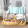 Cute Bubu and Dudu Series Blanket Flannel Cozy Soft Fleece Bedspread Classic Cartoon Blanket,Decke