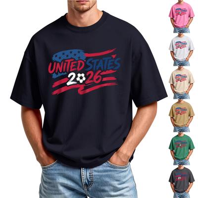 Men's Casual Short Sleeve Crew Neck T-Shirt Lightweight Comfortable Fit Printed Graphic Tee for Everyday Wear Sports and Leisure