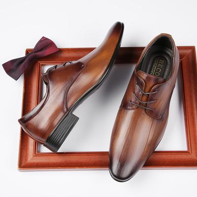 Japanischer Stil Neue Schnürschuhe Spitz Business Lederschuhe Herren Formelle Kleidung Weiche Sohle Lässig Büro Gentleman Herrenschuhe Mode