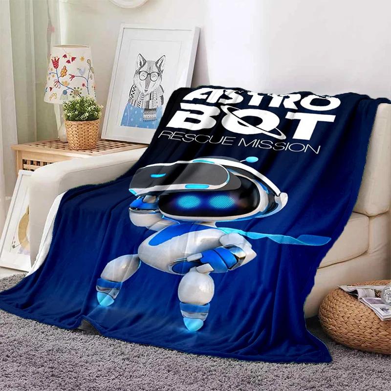 New 29 Style Astro Bot Game Cartoon Robot Gift Blanket,Soft Throw Blanket for Home Bedroom Bed Sofa Travel Picnic Cover Kids