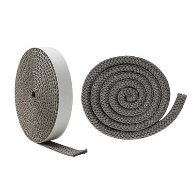 Heat Resistant Gasket Rope Kit 3 Pieces for Wood Stove Seal Fiberglass Rope and Flat Tape for Optimal Insulation
