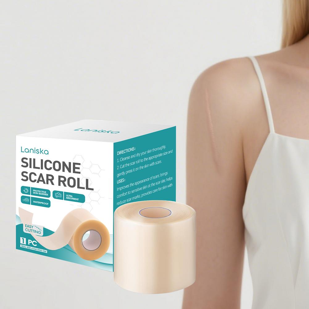 Silicone Scar Sheets Self-Adhesive Stretch Mark Tape Scar Cover Patch Reusable and Effective Skin Care Strips