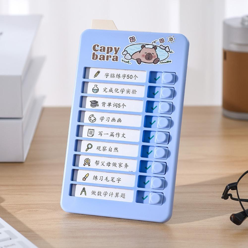 Panda Good Habit Punch Card Capybara Self-discipline Punch Card  To Do List