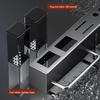Punch-free Wall-mounted Kitchen Storage Rack: Durable Knife and Utensil Holder with Multifunctional Chopstick Storage