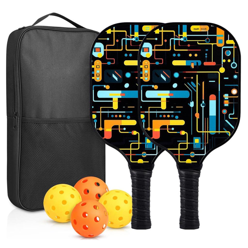 Carbon Fiber Pickleball Paddle with Honeycomb Panel - Outdoor Sports Graphite Racket