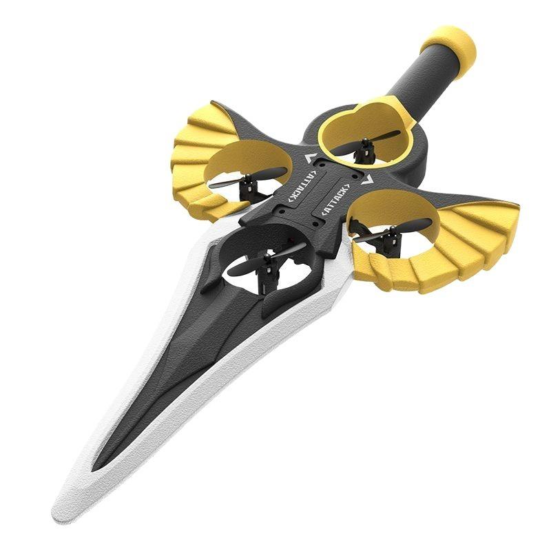 Remote control flying sword aircraft, fighter jet, stunt rolling, one click lifting and flying toy, boy remote control toy