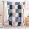 2D Digital Printing, Striped Plaid Blanket Fresh Flannel Blanket eBay Blanket Spring Autumn