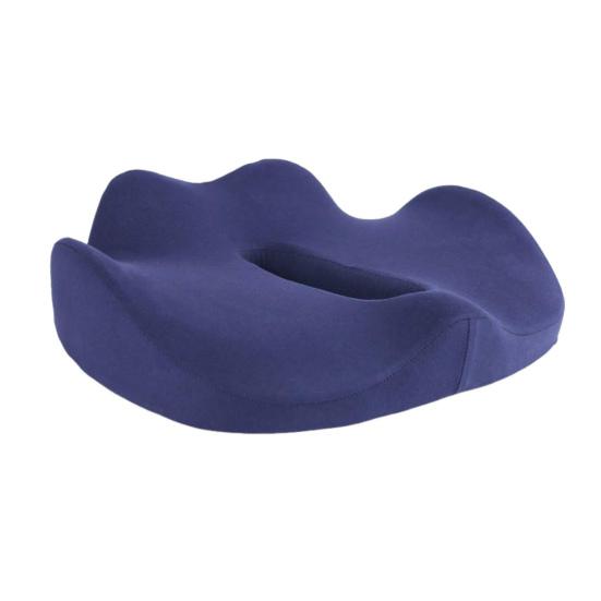 

Подушка для сиденья Yousheng для малоподвижных людей Подушка из пены с памятью для облегчения ишиаса Широкая подушка для бедер для офисных работников Водителей автомобилей Боль в копчике темно-синий