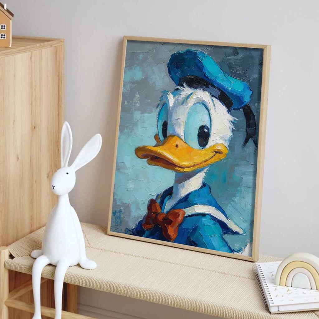Disney Donald Duck Diamond Painted Mosaic Art Painting Kit Handmade DIY Gift Home Decor