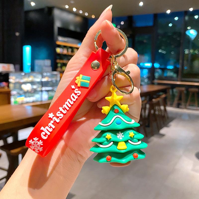 Mahjong Christmas Keychain Cute Couple Night Horror Pendant Decoration Car Key Chain Doll Cartoon Doll