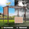 Universal Gazebo Replacement Canopy Waterproof 190T Polyester Fabric Fit Most Outdoor Patios Shelter Top For All Weather Protective