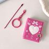 Pockets Portable Keychain Jewelry Photos Holder 1/2 Inch Mini Photo Albums For Photos Cards Small Album Book Photocard Holder