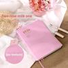 2026 Schedule Notebook Soft Leather Cover A5 Efficiency Manual Self-discipline Two Days Per Page Daily Planner Agenda