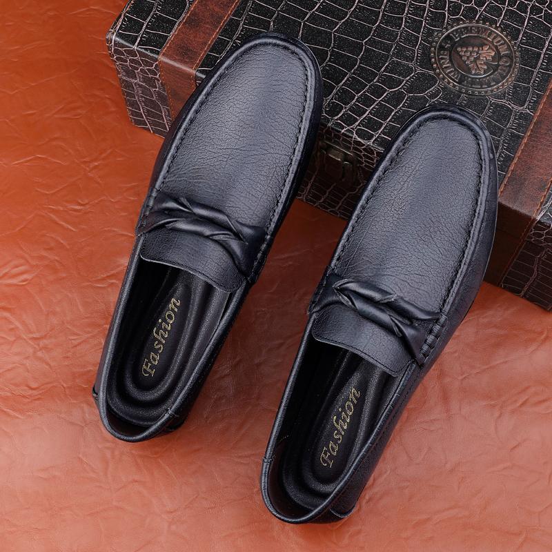 

Верхний слой коровья кожа туфли-бобы роскошная натуральная кожа мужские деловые офисные вечерние формальные туфли высококачественные лоферы на плоской подошве 45