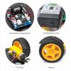 OSOYOO FlexiRover Assembly Kit for Arduino Customizable Robot Car Chassis with 4 TT Motors and Ideal for Robotics Development Main Board Not – Wheels,