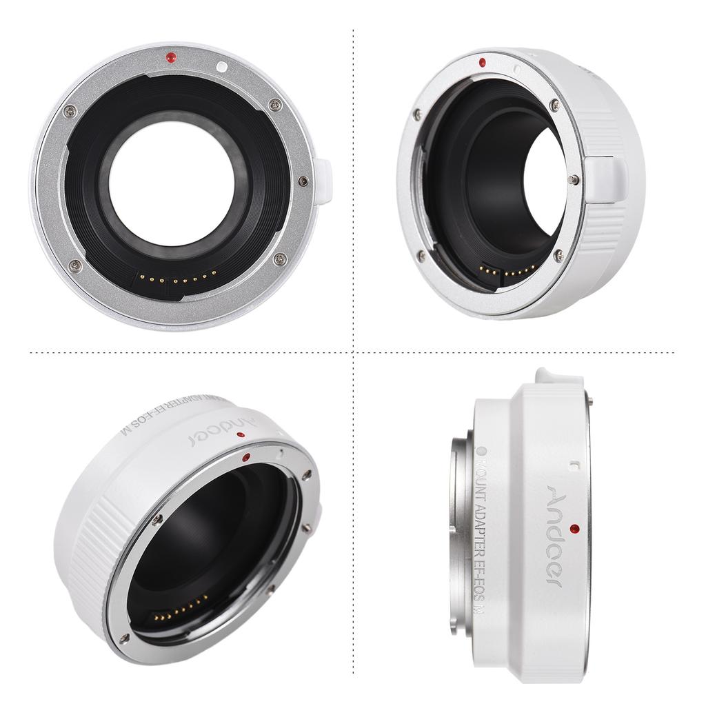 Andoer EF-EOSM Lens Mount Adapter Support Auto-Exposure Auto-Focus and Auto-Aperture for Canon
