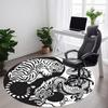 1 Stück Tiger Drache YinYang Büro Runder Teppich, Unter Bürostühlen Schlafzimmer Wohnzimmer Heimdekoration, Raumdeko, In Verschiedenen Größen Erhältlich