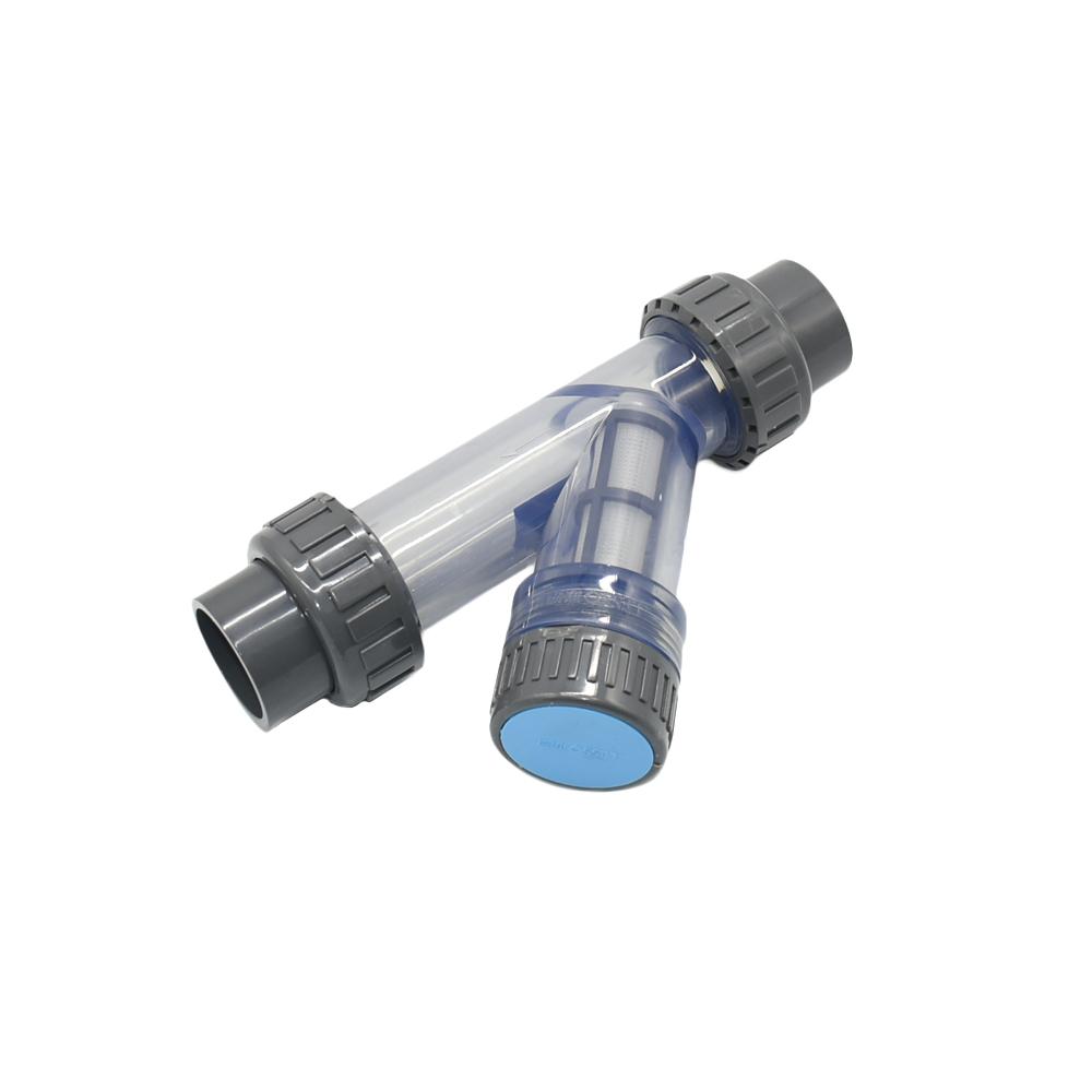 20/25/32/40/50/63mm Bewässerungsfilter Transparent Farm Gartenbewässerungsfilter Kunststoffrohr Schnellkupplung Sieb