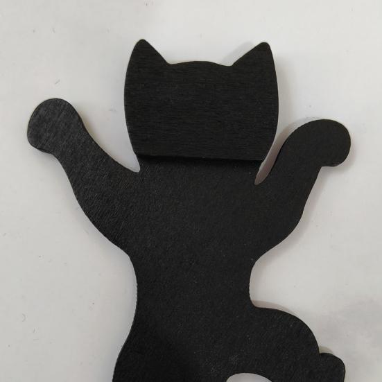 Handcrafted Door Sign Climbing Kitten Cat Metal Door Ornament Anti-deformation Door Plaque Home Decoration