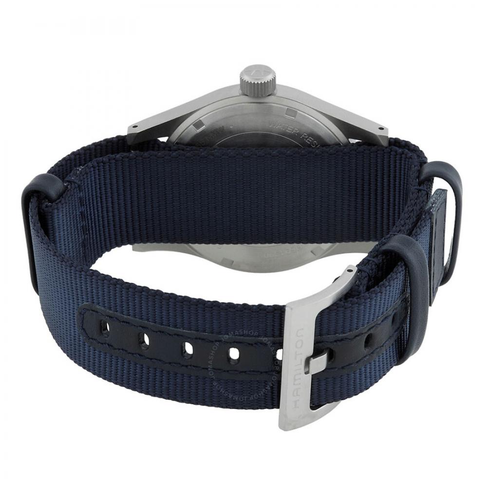 Hamilton Khaki Field Manual Wind Blue Dial Men S Watch H69439940