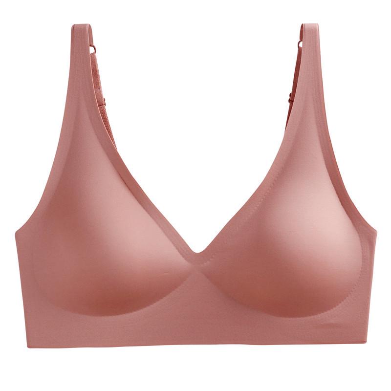 Seamless Women's Support Bra: Anti-Sagging, Adjustable, Jelly Strip Design