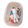 Fluid Bear Keychain DIY Graffiti Painting Violent Bear Models Keychain for Children Fluid Bear, Paint, Pen, Box