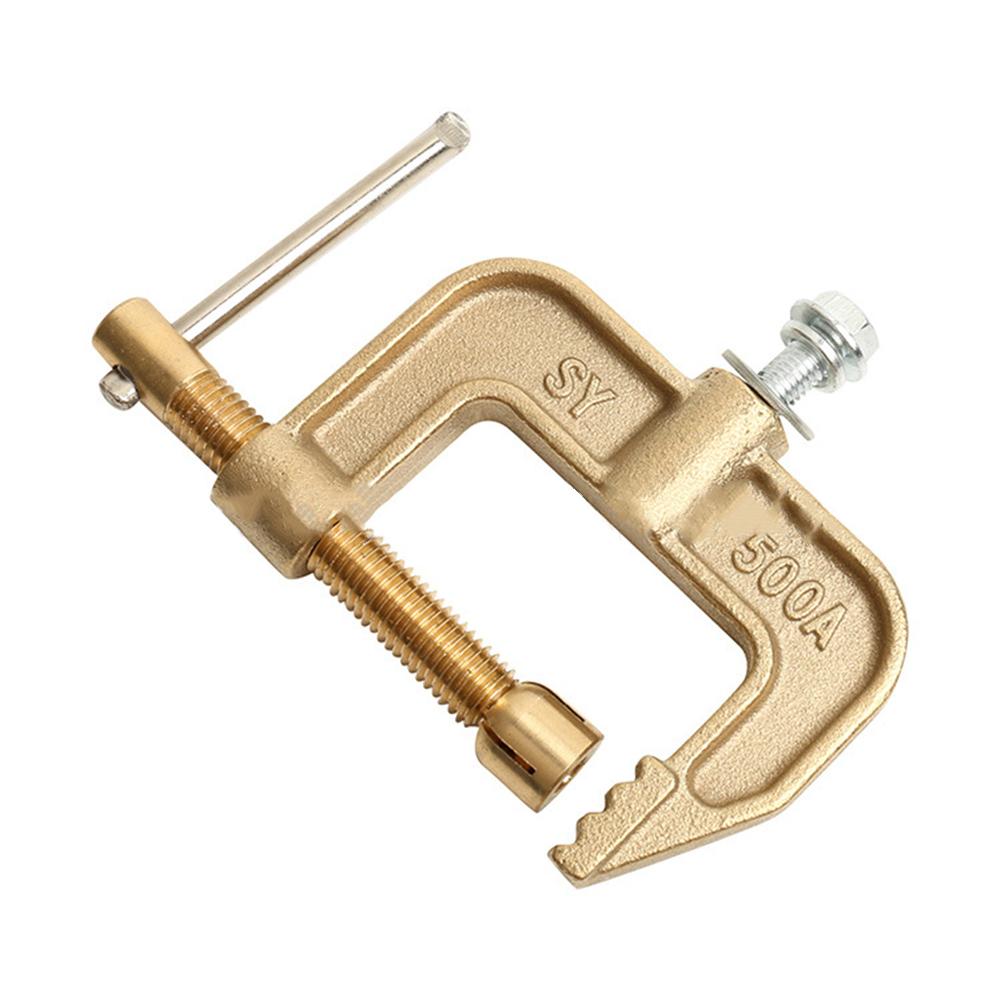 Copper Ground Earth Clamp 500A G Shaped for Welding Accessories Suitable for Oil Platforms and Auto Manufacturing
