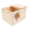 Parakeet Nesting Box Solid Wood Bird Breeding Mating Box for Cockatiel Lovebirds Budgie Canary