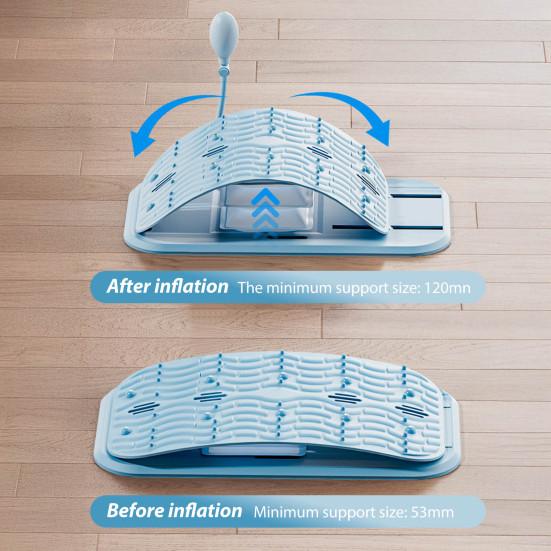 Back Stretcher Adjustable Lumbar Traction Device Pain Relief Ergonomic Spine