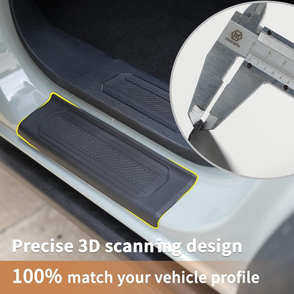 Door Sill Guard 4 PCS Set Ford Bronco Door Entry Guards Accessory, Anti Scratch Door Sill Protector Compatible For Ford Bronco 4 Door -2025 (Not For