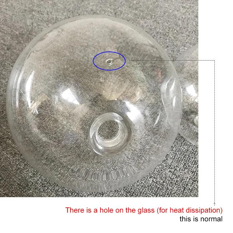 Nordic Modern Pendant Lamp Fixture Clear Glass Ball Lighting Lampshade Bedroom Hanging Lights Dining Restaurant Decor Suspension