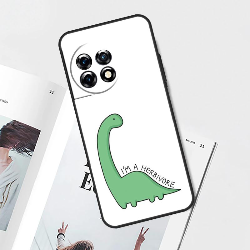 Cute Dino Case For OnePlus Nord 5 CE 2 3 4 Lite N20 N30 OnePlus 13T 13R 12R 9 10 Pro 11 12 13 15 Cover
