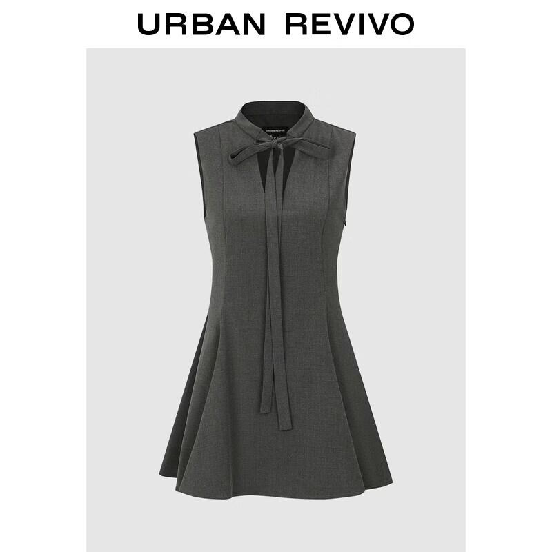 

UR2026 Sleeveless Tie-Neck Mini Dress M