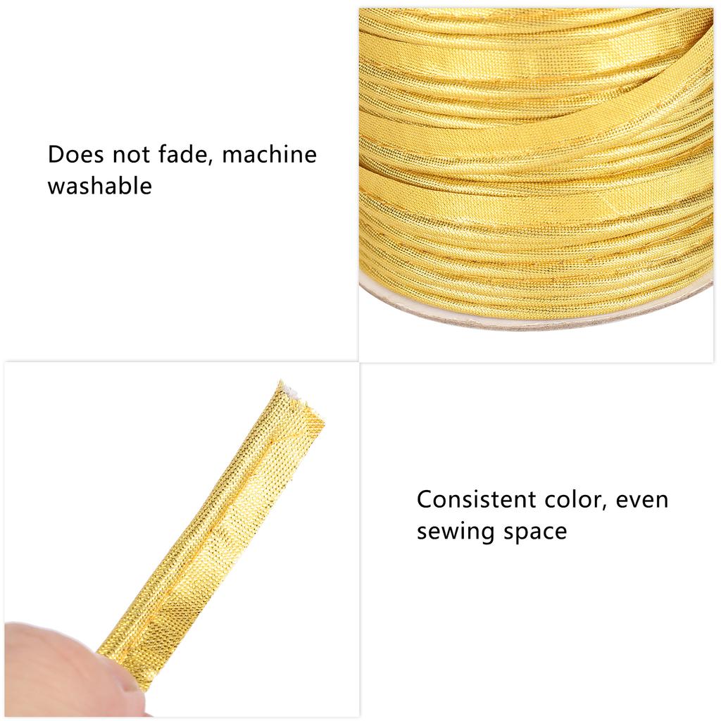 70yd Crafts Edging Braid Piping Bias Tape Trims 1cm Width for Sewing Seaming Binding Stitching