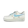 Air Force 1 Candy Sky Slip Resistant Abrasion Resistant Low Top Skateboard Shoes Women's White Blue FV3654-111(Team619-)