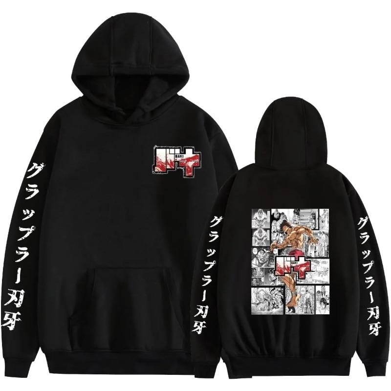 Anime Baki Hanma Yujiro Autumn Winter Fashion Hoodie 3D Japanese Cosplay Sweatshirts Pullover Hooded Sweater for Adult Men Women