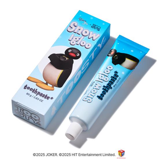 TOOSTY Pingu Toothpaste Snow Igloo 80g / Fruit Parfait 80g, Choose 1