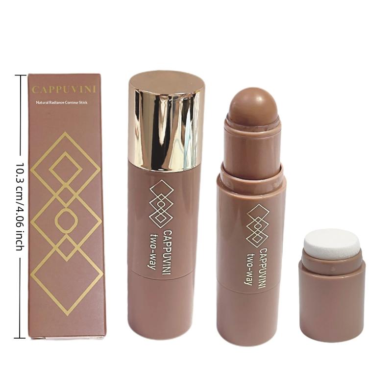 Cappuvini Doppia Testa Bronzer Viso Stick Contouring Trucco in Crema Lunga Durata Liscio Correttore Schiarire il Viso Contouring Con Pennello