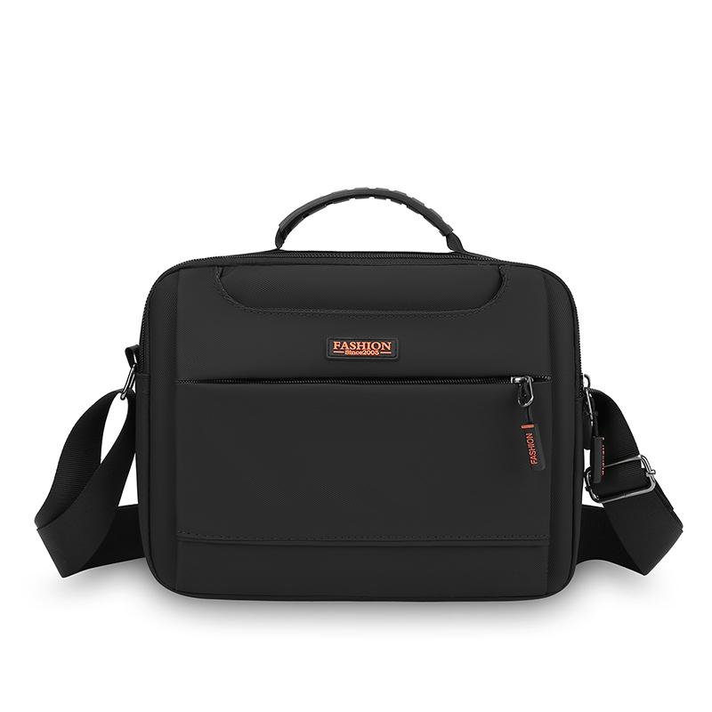 Professional Men's Crossbody Bag - Water-Resistant Oxford Messenger for Work (Large Capacity Oxford Sling with Secure Zippers)