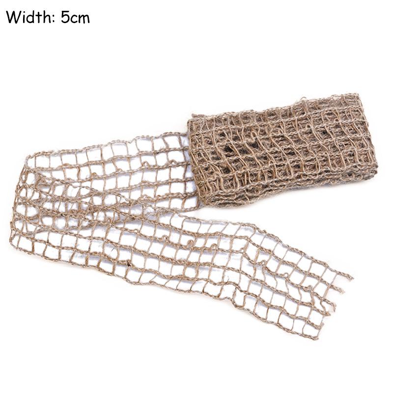 2M/Lot Natural Jute Burlap Ribbon Diy Gift Warrping Hemp Vintage Ribbon Festival Festival Decoration Party Crafts